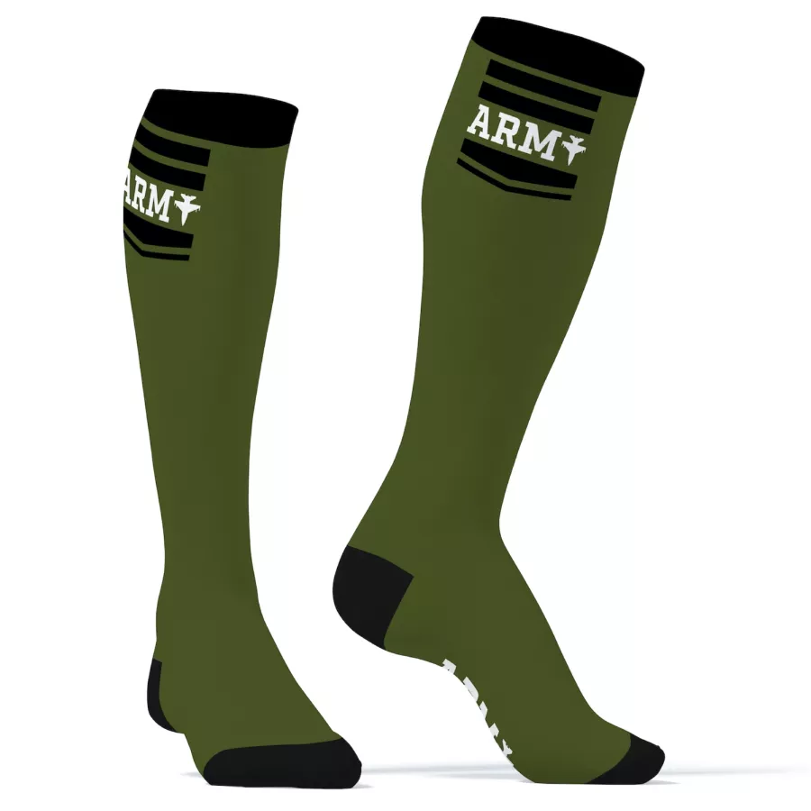 Hoge Sokken Hanky Army SneakXX Groen