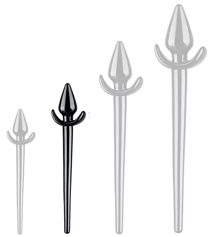 Plug staartje ZooTail M 8 x 4 cm - Staart 22 cm Zwart