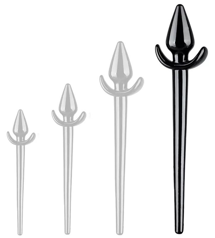 Plug staartje Zoo Tail XL 12 x 6 cm Staart 30 cm Zwart