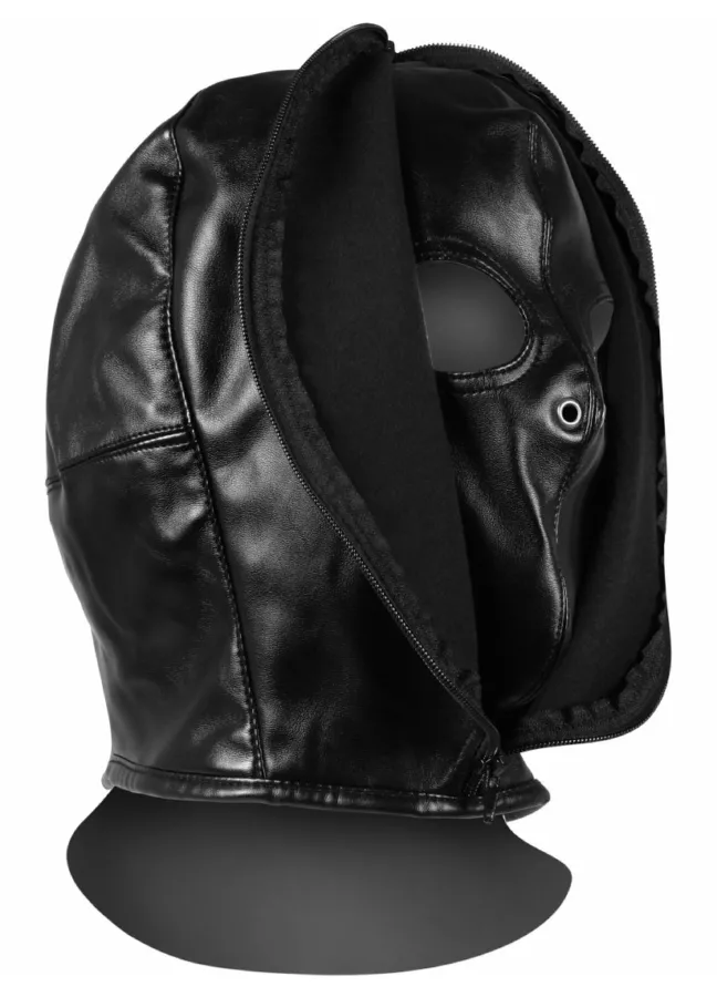 Bondage Kap Zip-Up Zwart