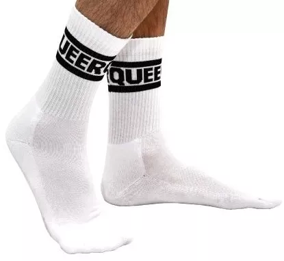 Witte Sokken Queer Crew Socks