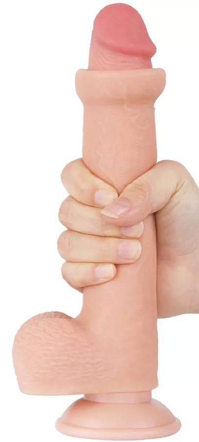 Dildo met Balzak Sliding Skin 17 x 3.5cm