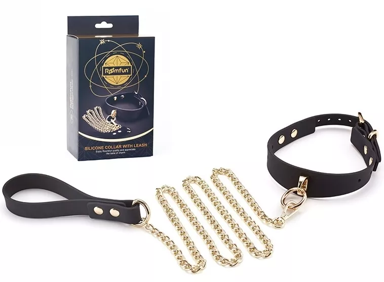 Halsband Leine Luxury Gold