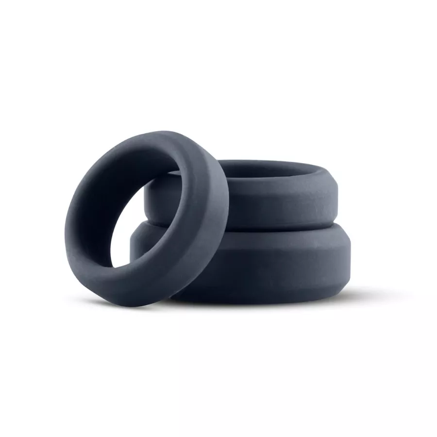 Set aus 3 Cockrings Boners Silikon