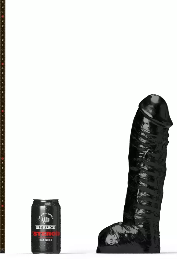 Dildo ABS10 The Gym Buddy All Black Steroïd 27 x 8.5cm