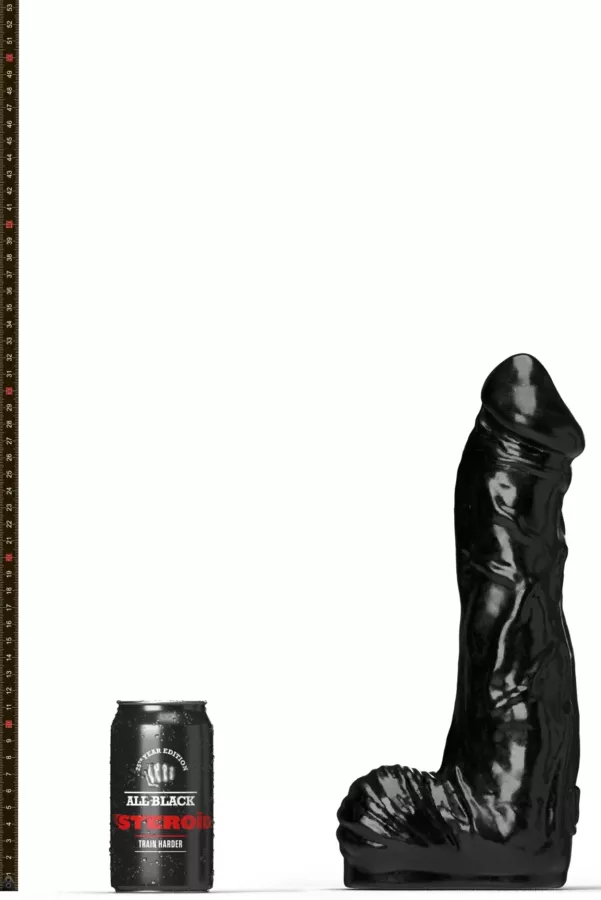 Dildo ABS06 Bodybuilder All Black Steroïd 26 x 8cm