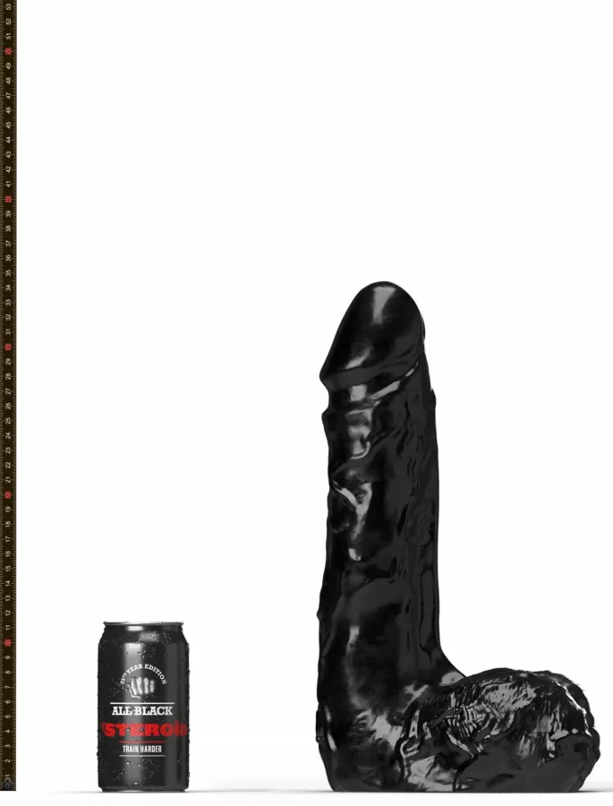 Dildo ABS18 Racket All Black Steroïd 28 x 9cm