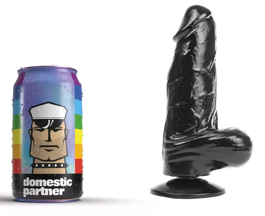 Dildo DP90B Panzer Black S 12 x 5cm