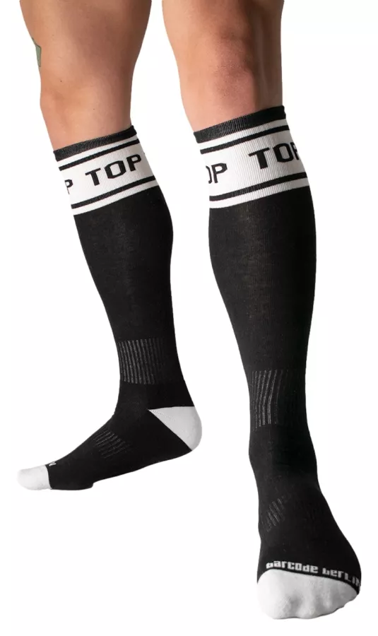 Lange Sokken Identity Top Zwart