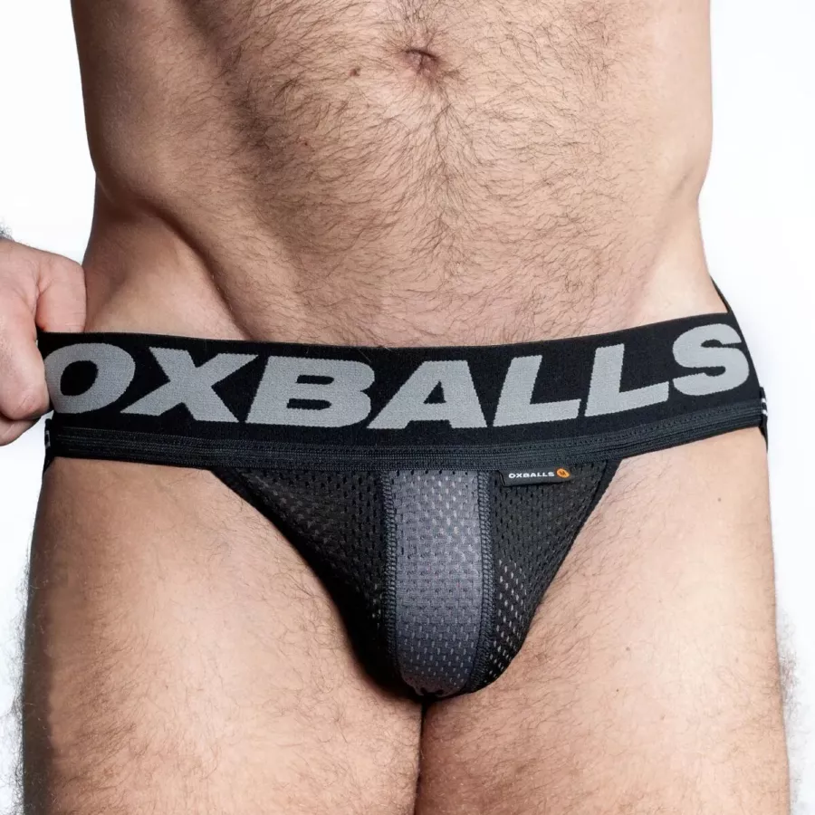 Jockstrap Oxjok Airmesh Zwart