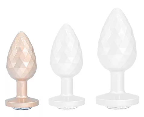 Plug Ikonik Diamond S 6 x 2,7cm Beige