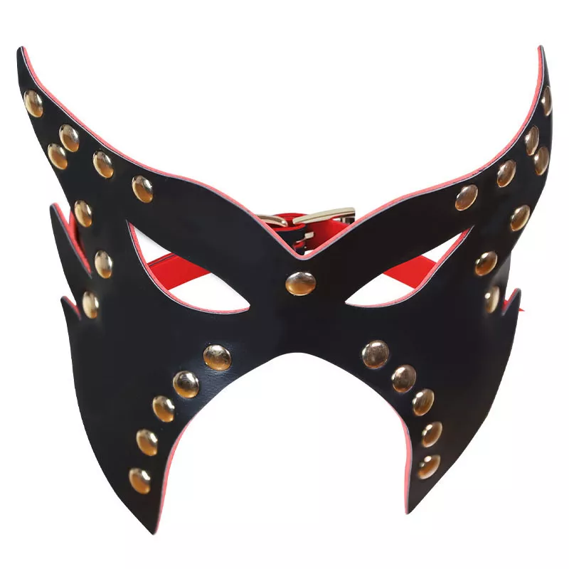 Eagle Owl Mask Black and Red