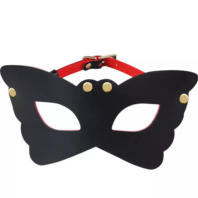 Maske Black Butterfly Schwarz und Rot