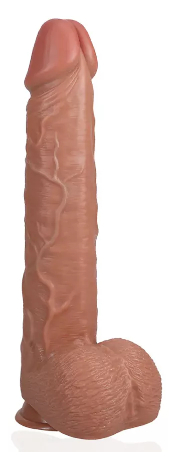 Dildo Extra Lang 31 x 7.5cm Braun
