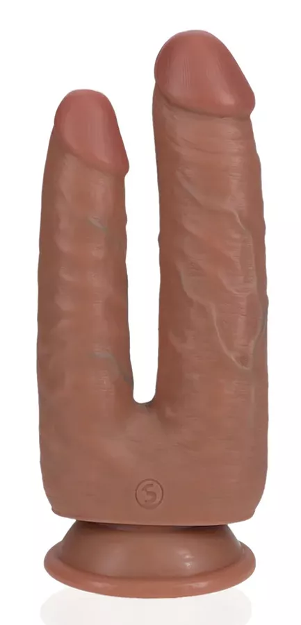 Doppel-Dildo Double Trouble 15 x 4.5cm Braun