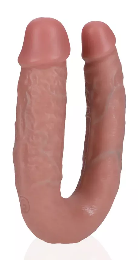 Doppel-Dildo U Shape 12 x 3cm Hautfarben