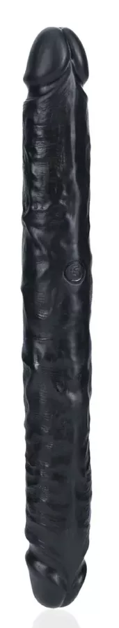 Doppel-Dildo Straight Slim 30.5 x 3.5cm Schwarz