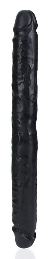 Doppel-Dildo Straight Slim 35.5 x 3.8cm Schwarz