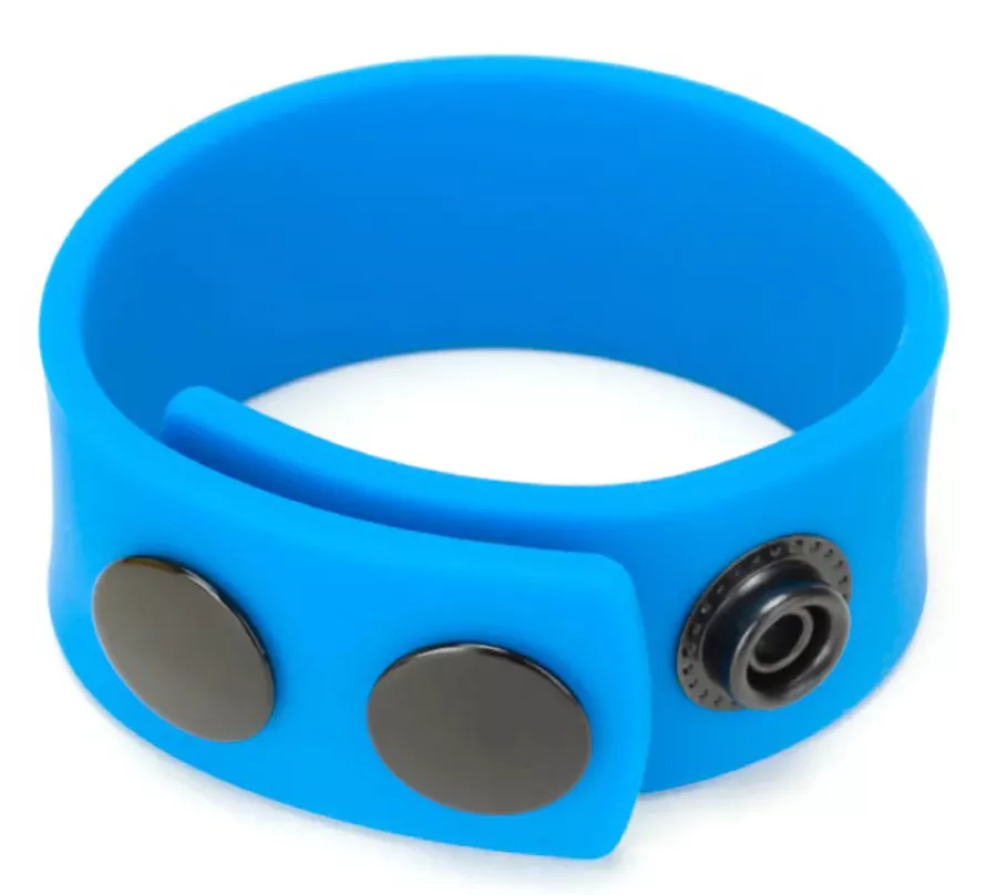 Verstellbarer Cockring Cock Strap Blau