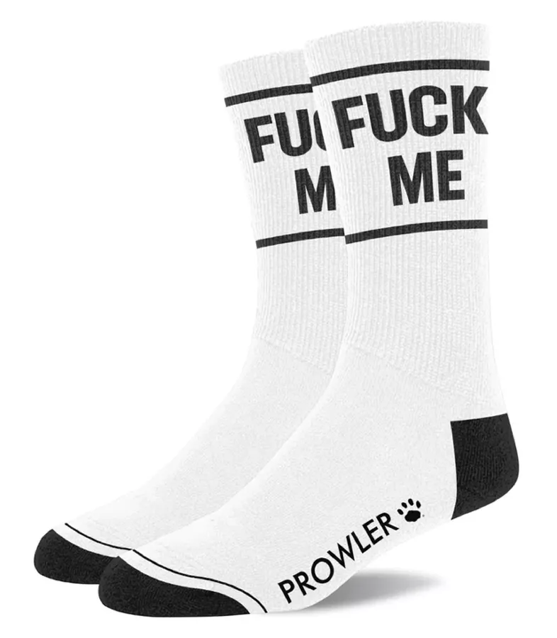 Socken Fuck Me Weiß