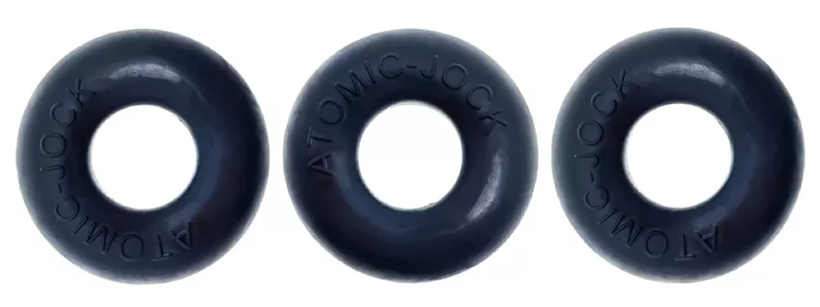 3er-Pack Cockrings Do-Nut 1 20 mm Schwarz