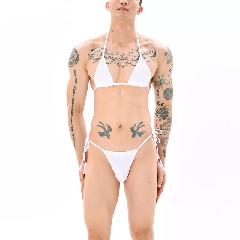 Mankini-Set Sumiro 2-teilig Weiß