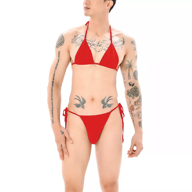 Mankini-Set Sumiro 2-teilig Rot