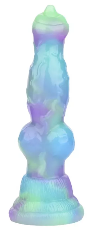 Dildo Wafus 16 x 4,5 cm Grün-Violett