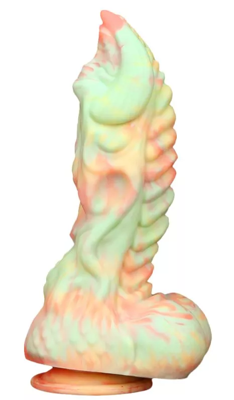 Monster Dildo Rutuk 17 x 6 cm Rose-grün