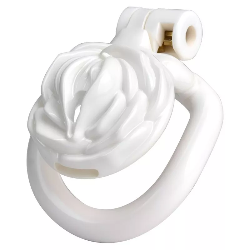 Keuschheitskäfig Sissy Rose 3,5 x 3,5 cm Weiß