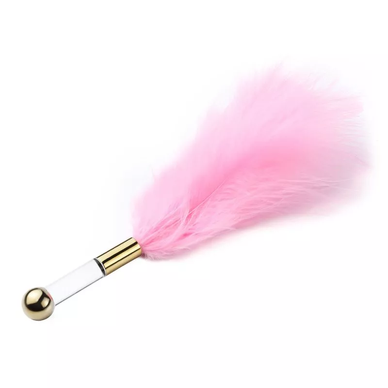 Feder Golden Clear 15 cm Rosa