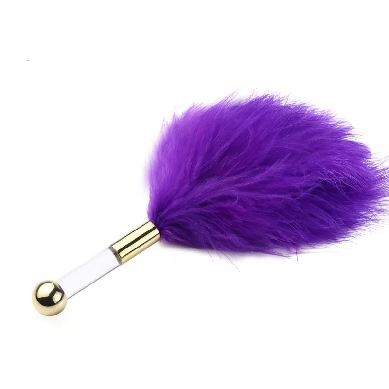 Feder Golden Clear 15 cm Violett