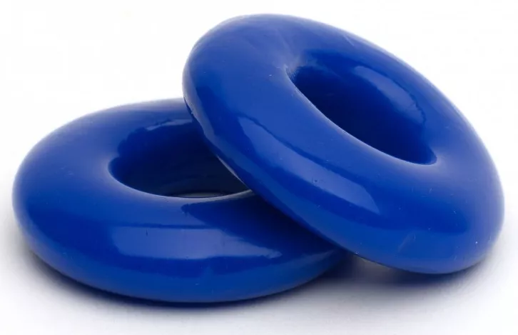 2er-Set flexible Cockrings Stacker 20 mm Blau