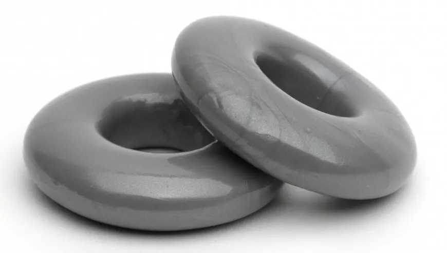 2er-Set flexible Cockrings Stacker 20 mm Grau