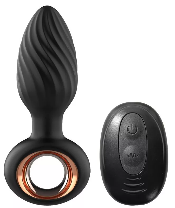 Rotierender vibierender Plug Bump Orgasm 7 x 3.5cm