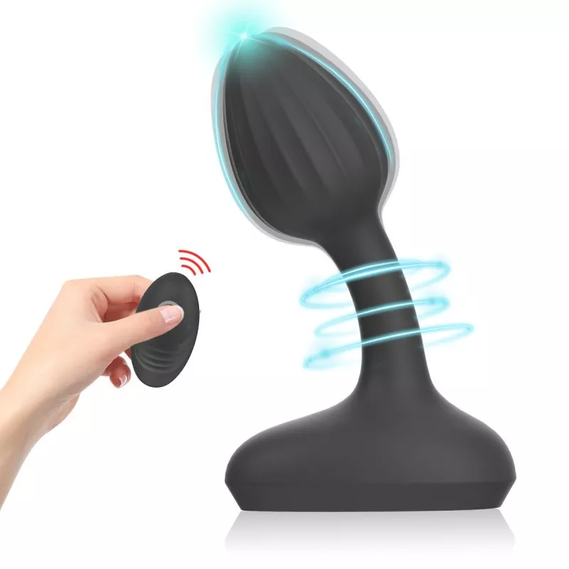 Vibrierender Prostata-Stimulator Cherry Pop 9 x 3.5cm Schwarz