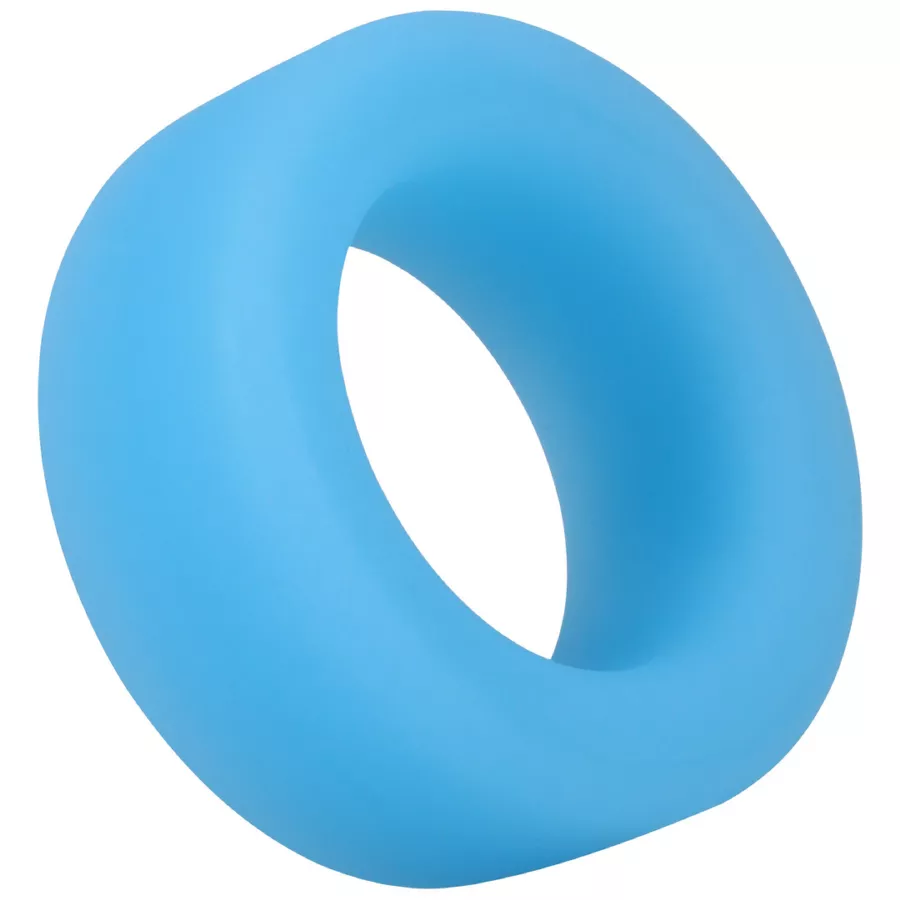 Phosphoreszierender Cockring The Big O 32 mm Blau