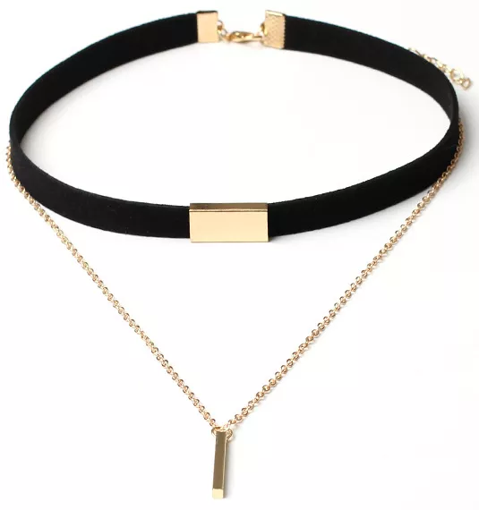 Halsband Suedechock