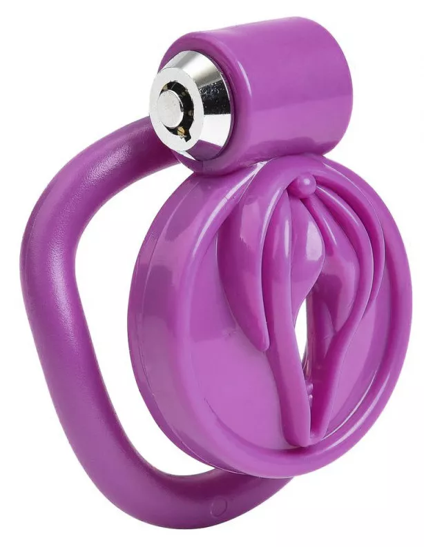 Keuschheitskäfig Sissy Clit 2,5 x 3,8 cm Violett