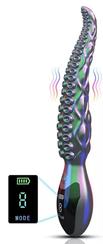 Griffiger vibrierender Dildo Litak 19 x 3,6 cm