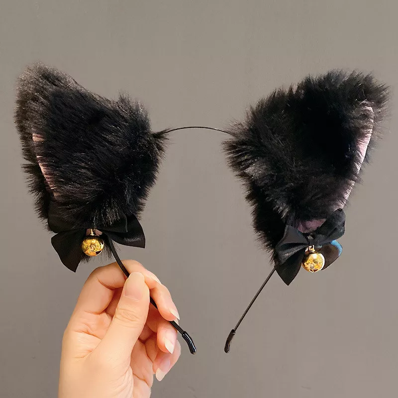 Stirnband Kitten Ears Schwarz