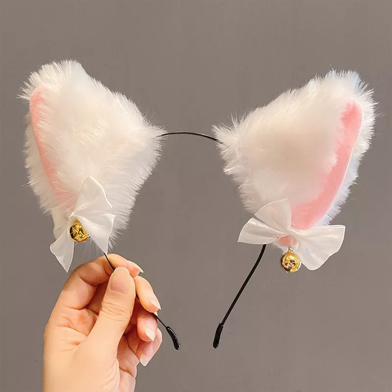 Stirnband Kitten Ears Weiß