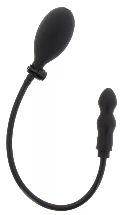 Aufblasbarer Plug Dong Starter 8 x 2,5 cm Schwarz