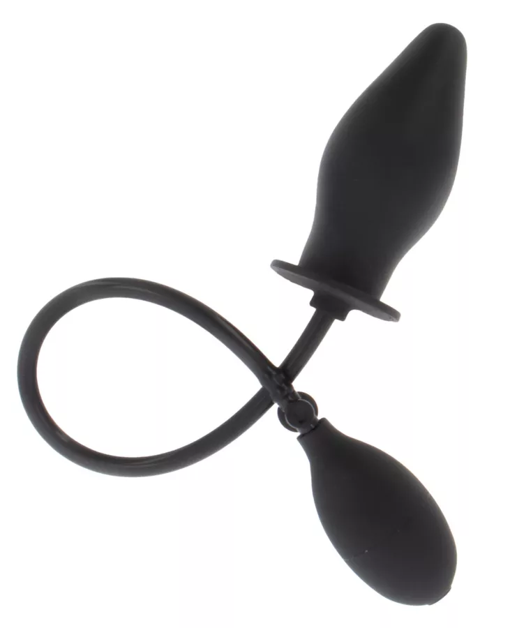 Aufblasbarer Plug Butt Advanced 12 x 4,5 cm Schwarz