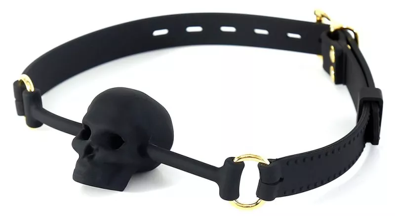 Knebel Totenkopf Skull Schwarz