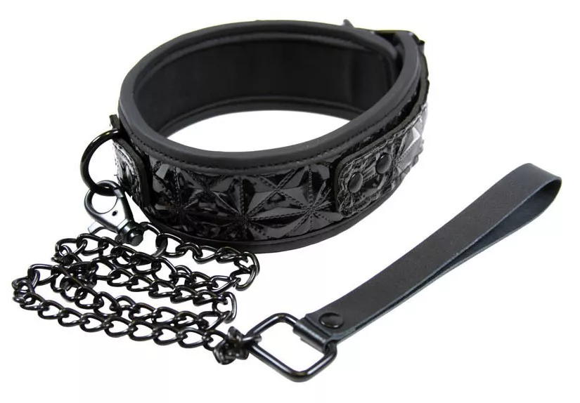 Halsband und Leine SM - Sinful Black