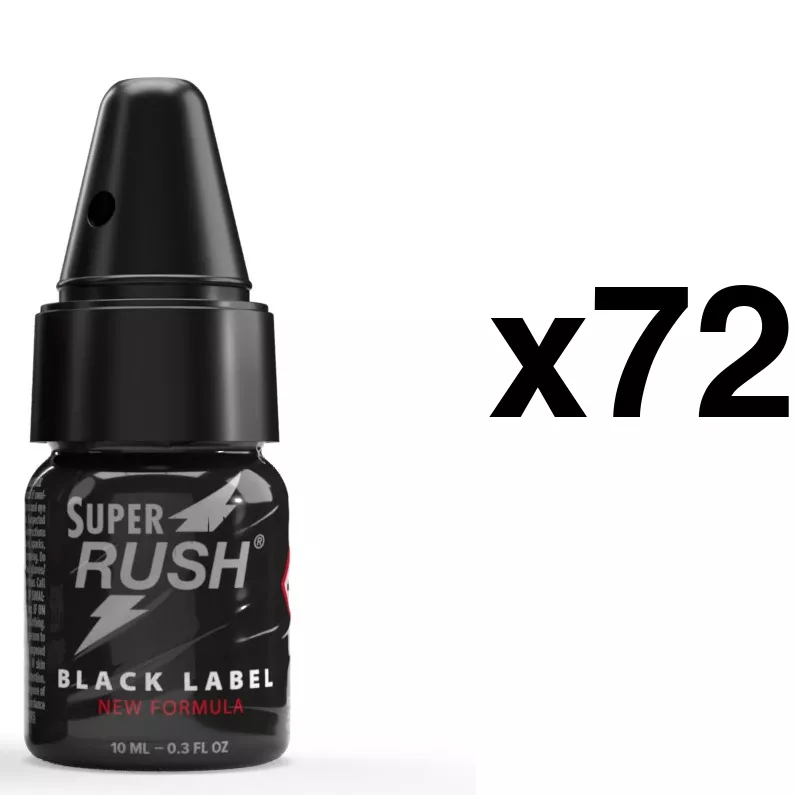 SUPER RUSH Black Label 10ml Bouchon Diffuseur x72