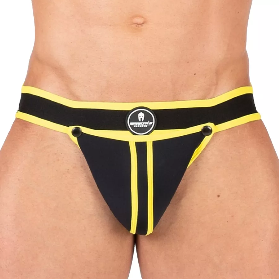 Jockstrap Shell Schwarz-Gelb