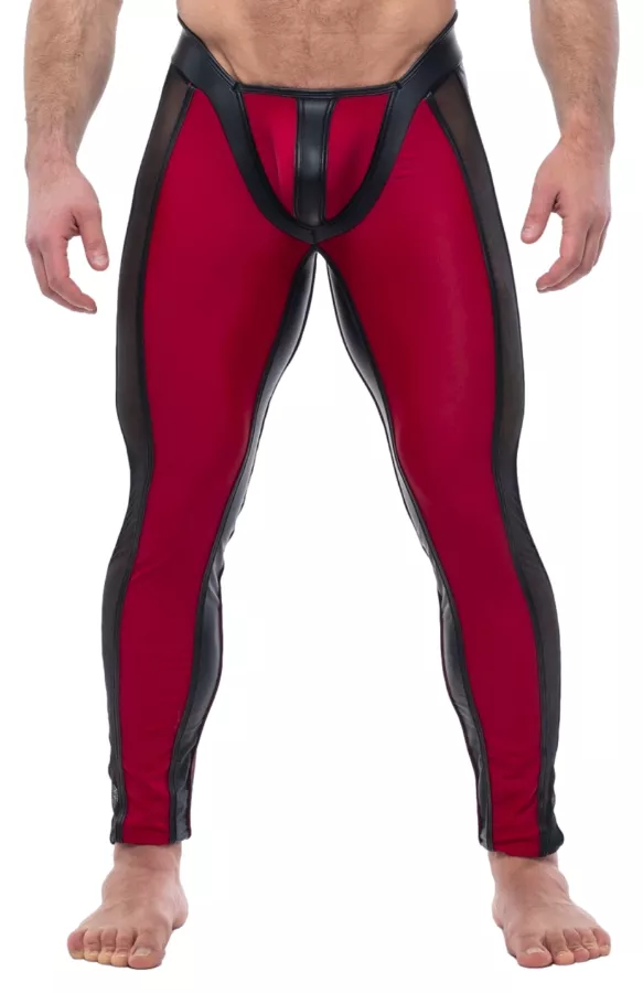 Perseo Schwarz-Bordeaux Hose