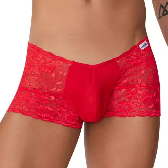 Shorty aus Spitze Veno Rot